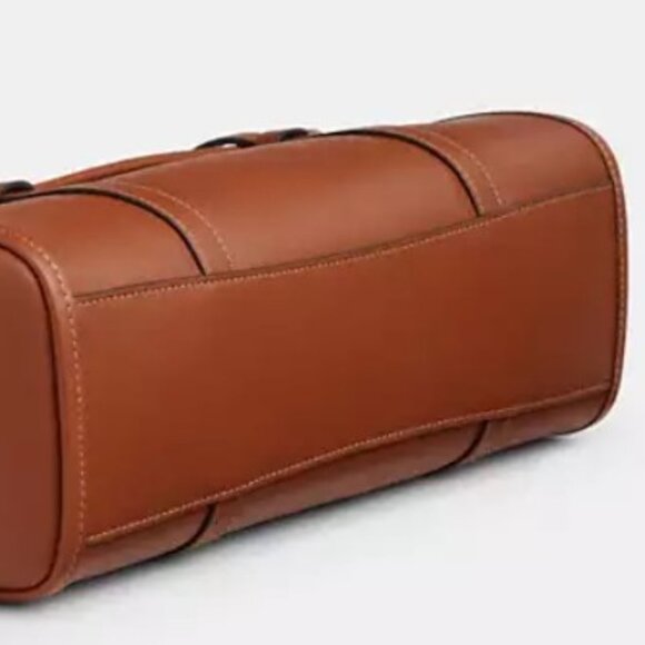 Brand New With Tags! Coach Bridget Flap Shoulder Bag Smooth Leather/Tan CDB05 - Picture 14 of 17